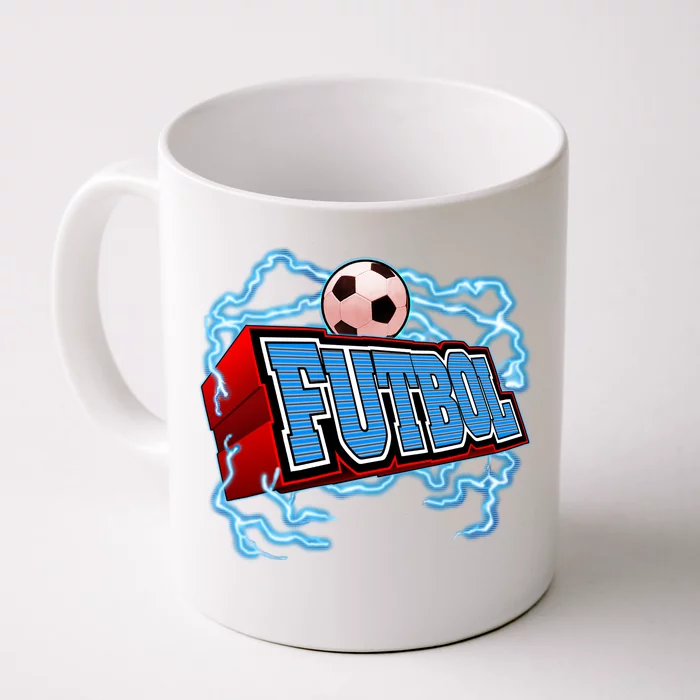 Futbol 3D Logo Front & Back Coffee Mug