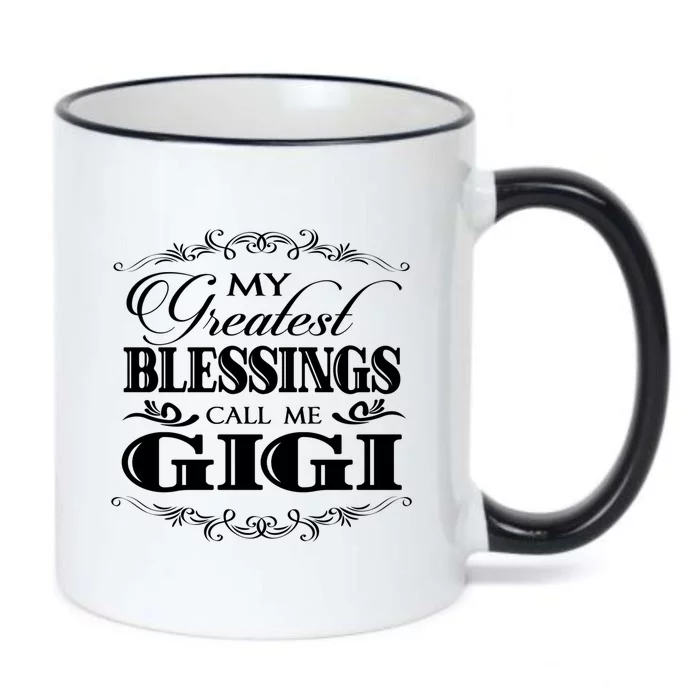 Family 365 My Greatest Blessing Calls Me Gigi Grandma Gift Black Color Changing Mug