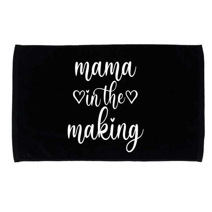 Family 365 Mama In The Making Graphic New Born Tee Cute Gift Microfiber Hand Towel