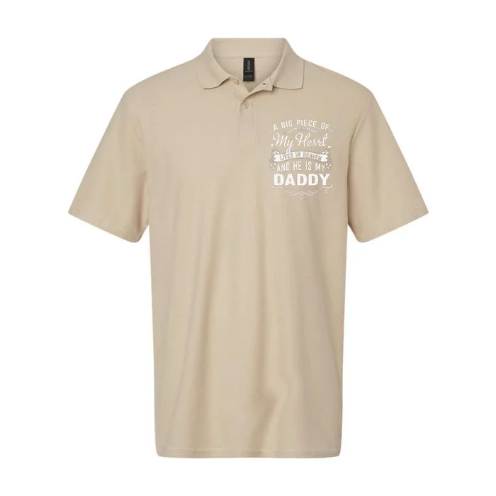 FAMILY 365 My Daddy Lives In Heaven Memorial Day Dad Father Softstyle Adult Sport Polo