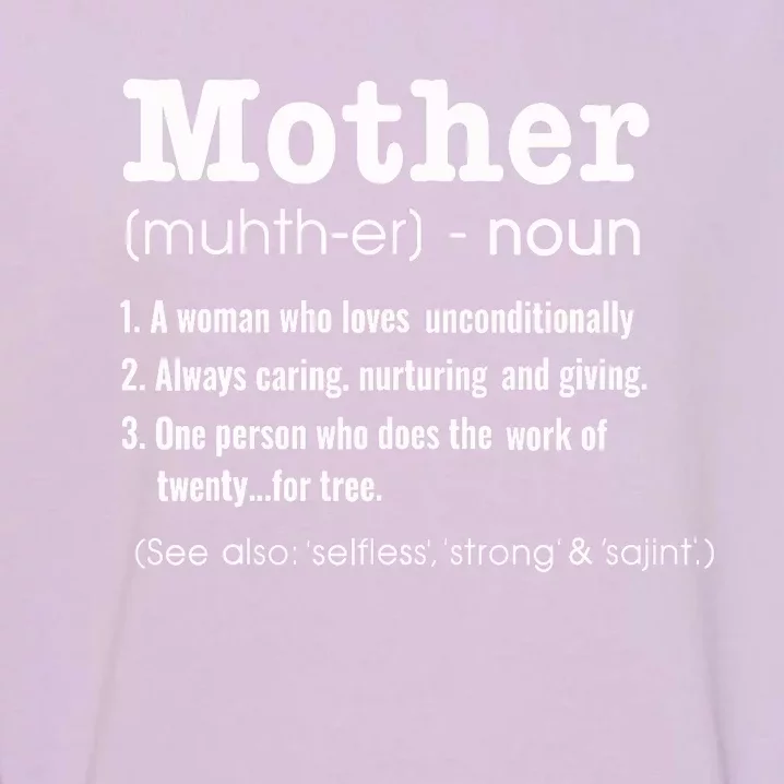 FAMILY 365 Mother Definition Tee Mother's Day Gift Garment-Dyed Sweatshirt