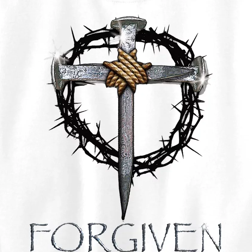 Forgiven  3 Nails crown of thorns Kids Sweatshirt