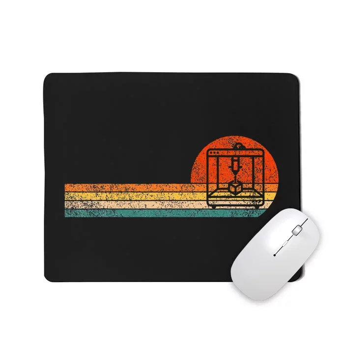 Funny 3d Printing 3d Printer Retro Vintage Mousepad