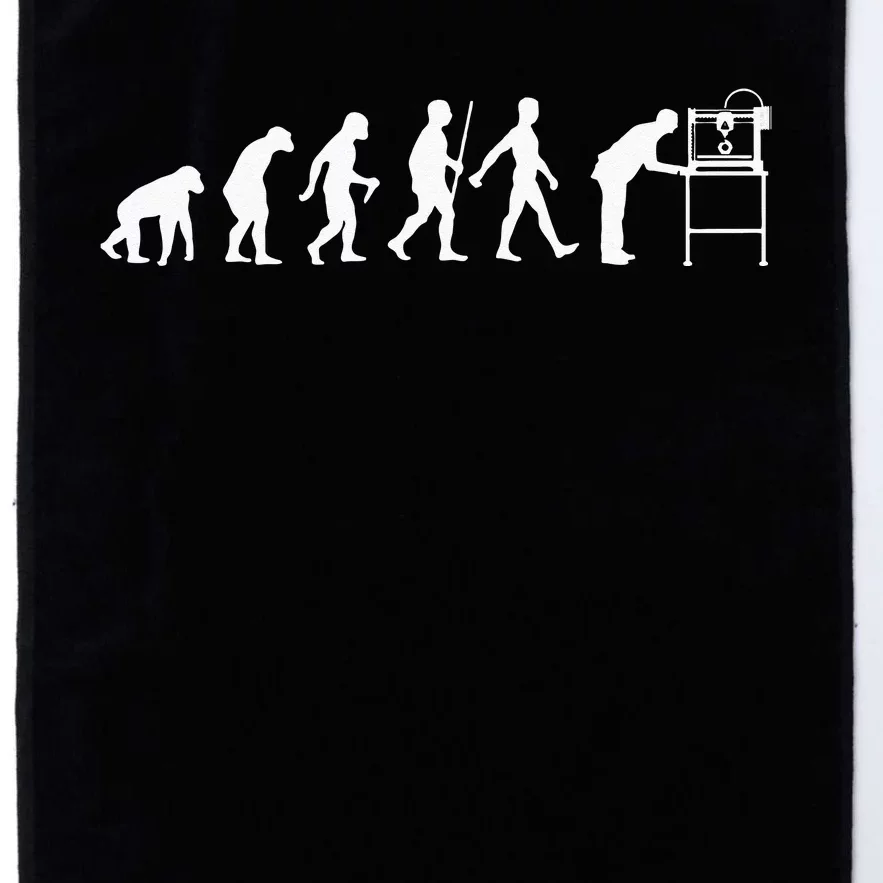 Funny 3D Printer Designs Men Women 3D Printing Evolution Platinum Collection Golf Towel