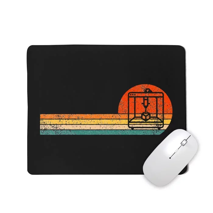 Funny 3D Printing 3D Printer Retro Vintage Mousepad