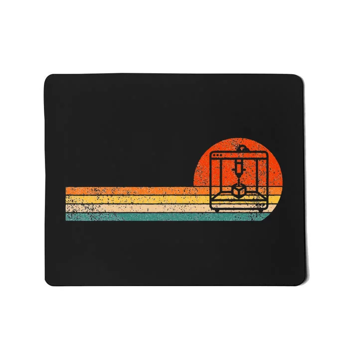 Funny 3D Printing 3D Printer Retro Vintage Mousepad