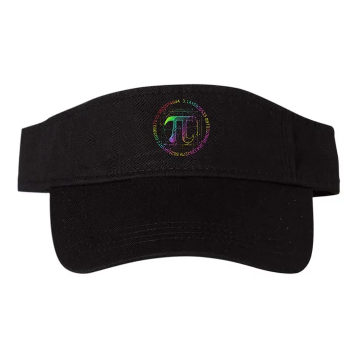 funny 3.14 Pi Math Teacher Happy Pi Day Valucap Bio-Washed Visor