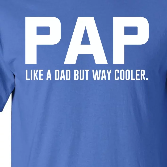 Family 365 Pap Like A Dad But Way Cooler Grandpa Great Gift Tall T-Shirt