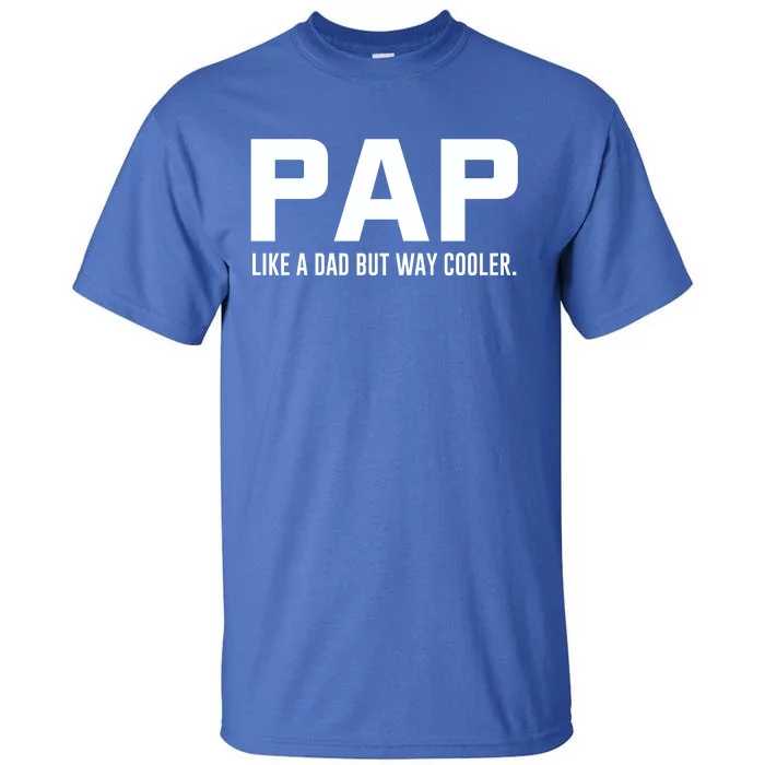 Family 365 Pap Like A Dad But Way Cooler Grandpa Great Gift Tall T-Shirt