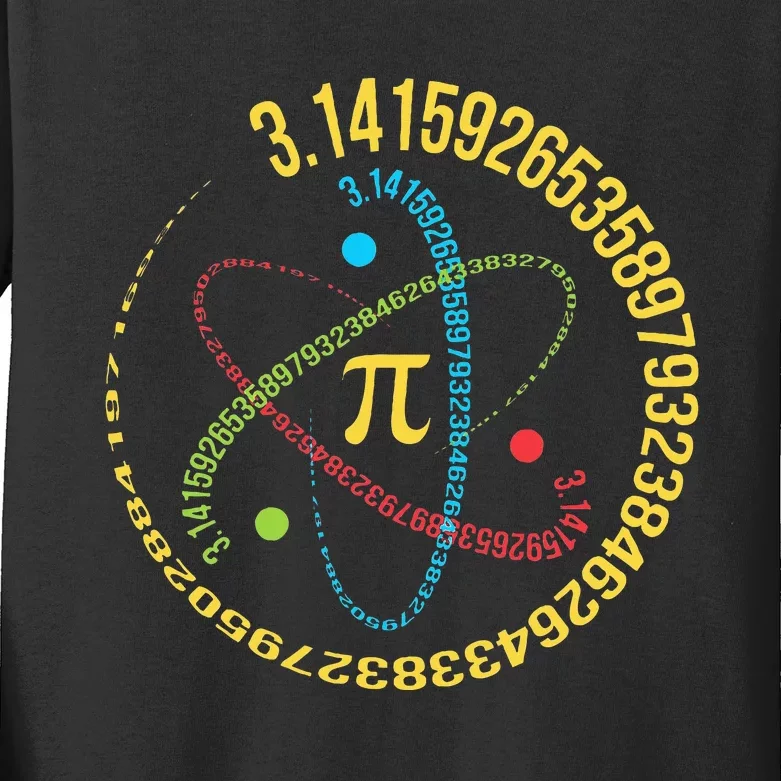 Funny 3.14 Pi Day Pie Day Pi Math Lover Kids Long Sleeve Shirt