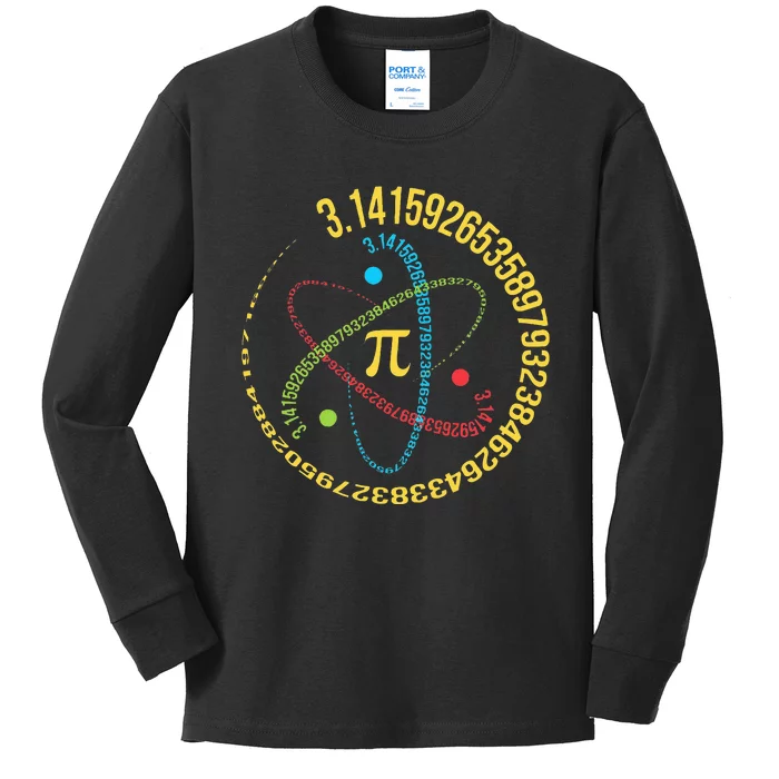 Funny 3.14 Pi Day Pie Day Pi Math Lover Kids Long Sleeve Shirt