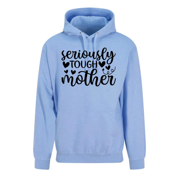 Family 365 Seriously Tough Mother Funny Mom Graphic Gift Unisex Surf Hoodie