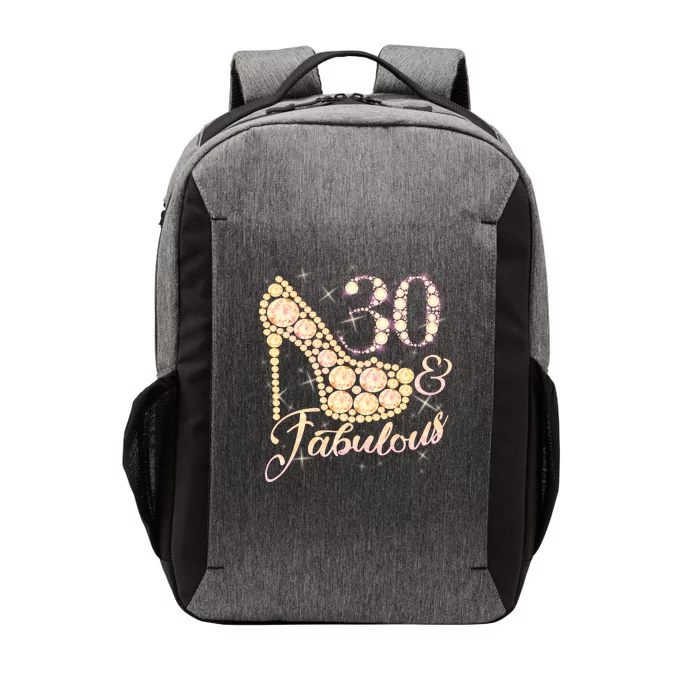 Fabulous & 30 Sparkly Heel 30th Birthday Vector Backpack