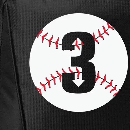 Funny 3 Up 3 Down Baseball Graphic Design Baseball Gift City Backpack