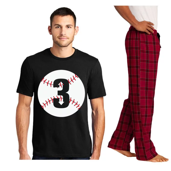 Funny 3 Up 3 Down Baseball Graphic Design Baseball Gift Pajama Set