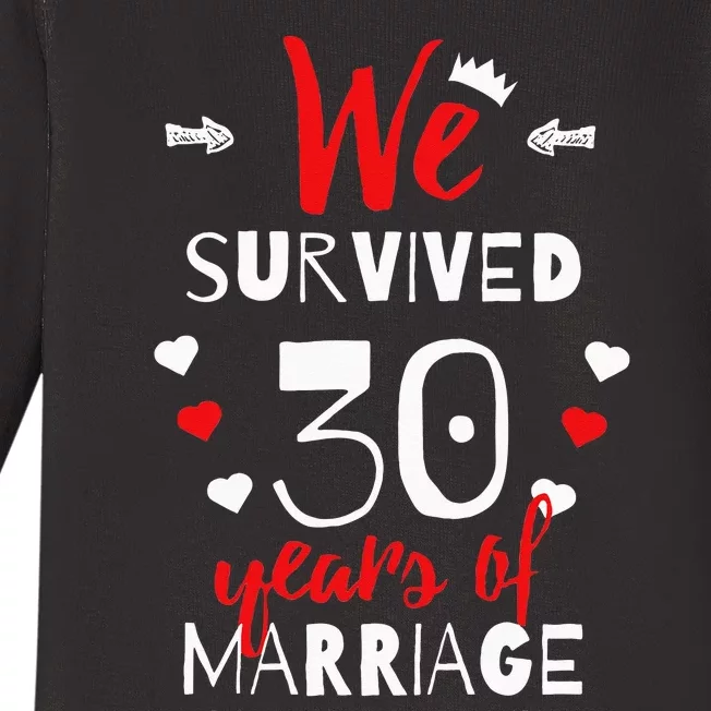 Funny 30th Wedding Anniversary Gifts For Couples Baby Long Sleeve Bodysuit