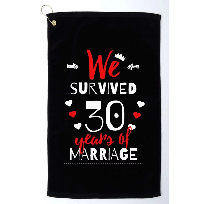 Funny 30th Wedding Anniversary Gifts For Couples Platinum Collection Golf Towel