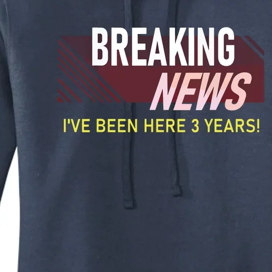 Funny 3 Year Work Anniversary 3rd Employee Appreciation Meme Women's Pullover Hoodie