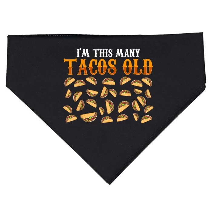 Funny 30 Year Old Taco Lovers Gag Gift, 30th Birthday USA-Made Doggie Bandana