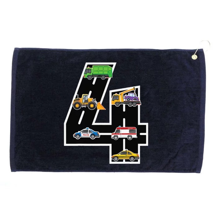 Fourth 4yr 4th Birthday 4 Years Old Birthday Decoration Grommeted Golf Towel