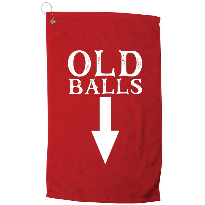 Funny 40th 50th 60th Birthday Gag Idea Old Mans Birthday Platinum Collection Golf Towel