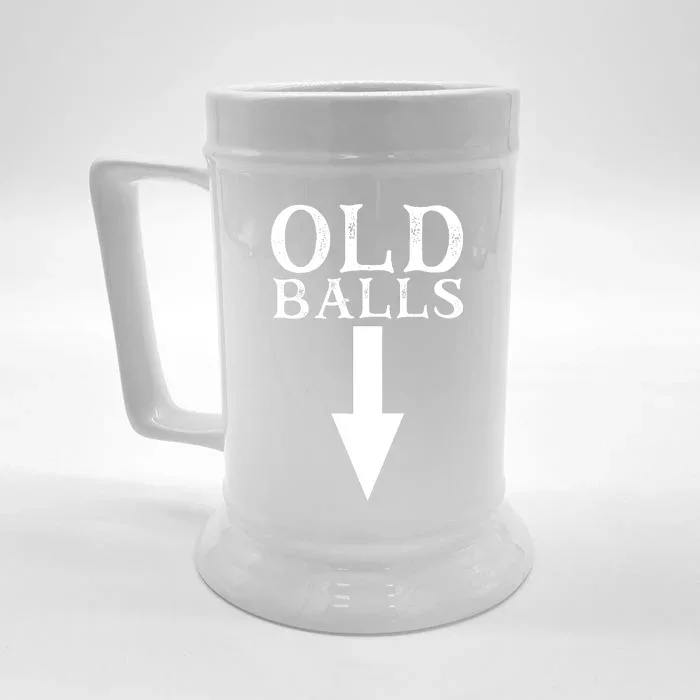 Funny 40th 50th 60th Birthday Gag Idea Old Mans Birthday Front & Back Beer Stein