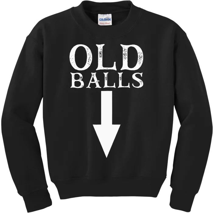 Funny 40th 50th 60th Birthday Gag Idea Old Mans Birthday Kids Sweatshirt