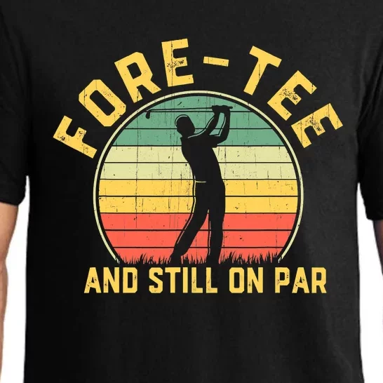 Funny 40th Birthday Golfer Turning 40 Year Old Golfing Pajama Set