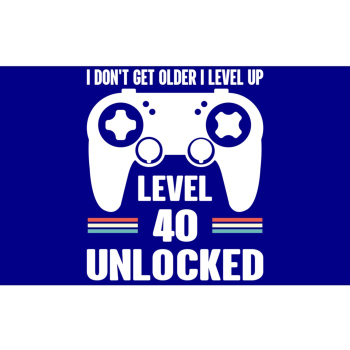 Funny 40th Birthday Gamer Gift I Dont Get Old I Level Up Gift Bumper Sticker