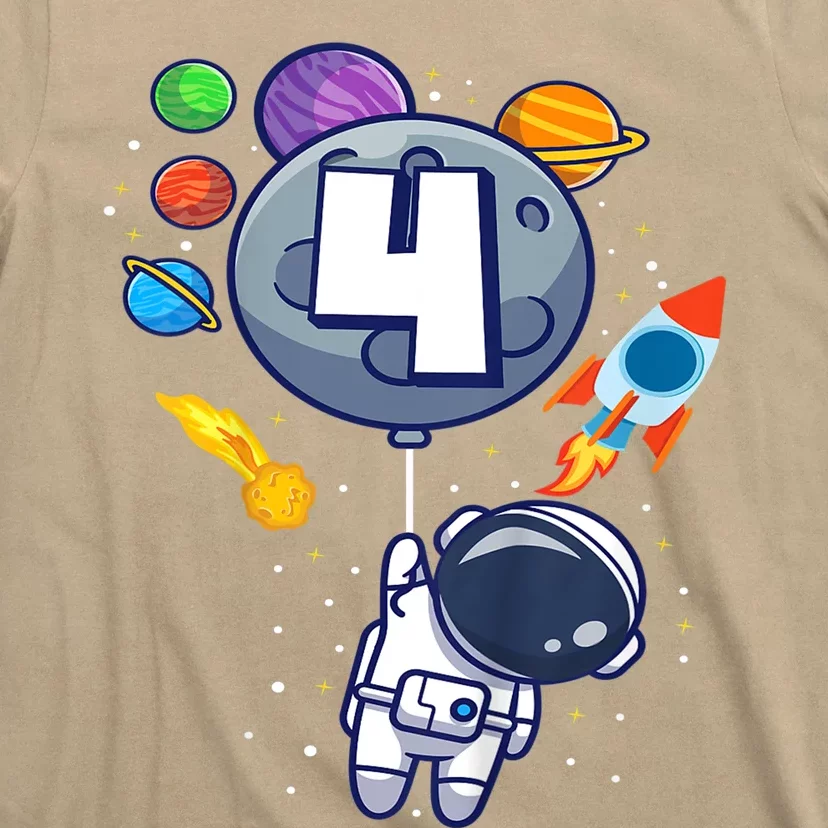 Funny 4th Birthday Astronaut 4 Year Old Birthday Boy Gift 1 T-Shirt