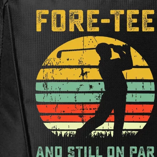 Funny 40th Birthday Golf Pun Golfing 40 Year Old Golfer City Backpack