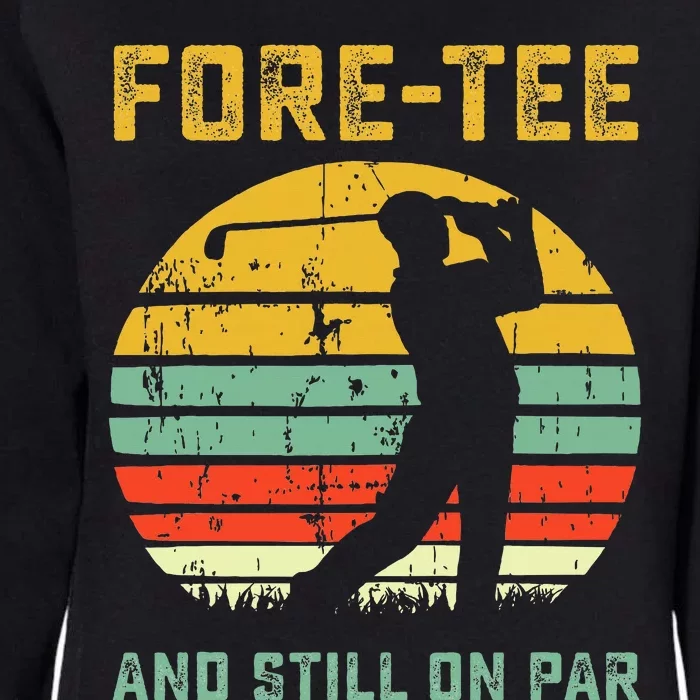 Funny 40th Birthday Golf Pun Golfing 40 Year Old Golfer Womens California Wash Sweatshirt