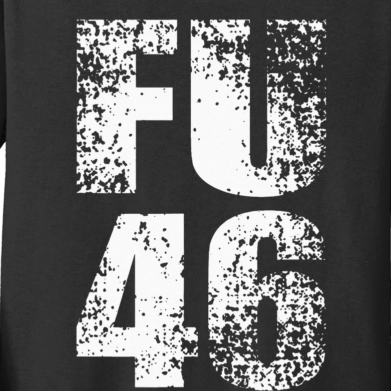 FU 46 Impeach Biden Anti Biden 86 46 Conservative Republican Kids Long Sleeve Shirt