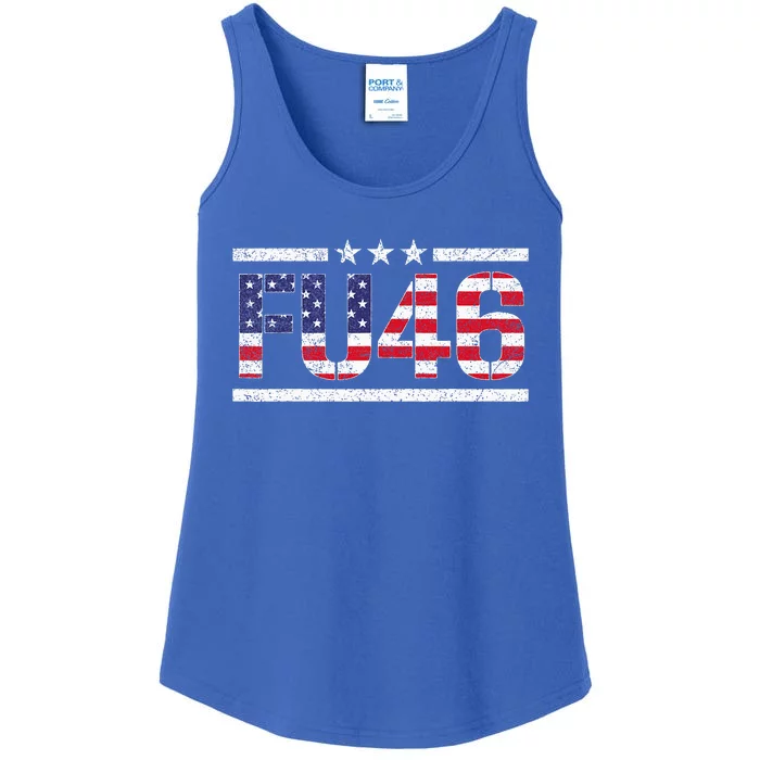 Fu 46 Impeach Anti Biden Pro Trump Patriotic Ladies Essential Tank