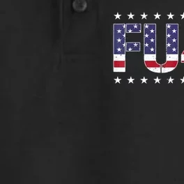 FU 46 Impeach Anti Biden Pro Trump Patriotic American Flag Dry Zone Grid Performance Polo