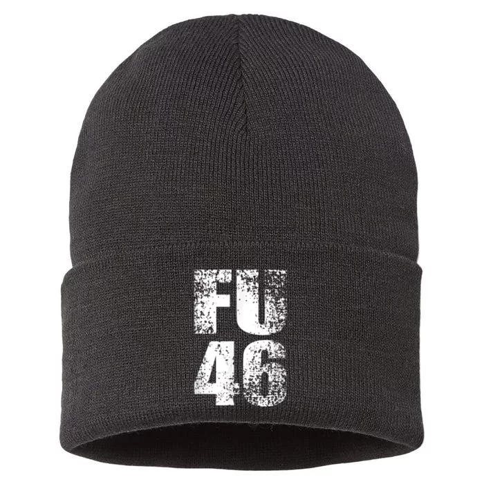 FU 46 Impeach Biden Anti Biden 86 46 Conservative Republican Sustainable Knit Beanie