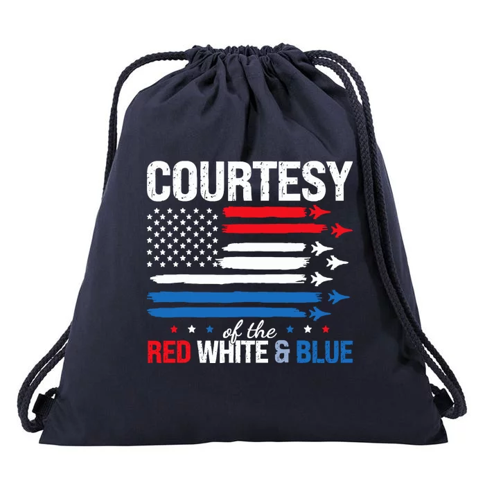 Funny 4th July Usa Flag Drawstring Bag