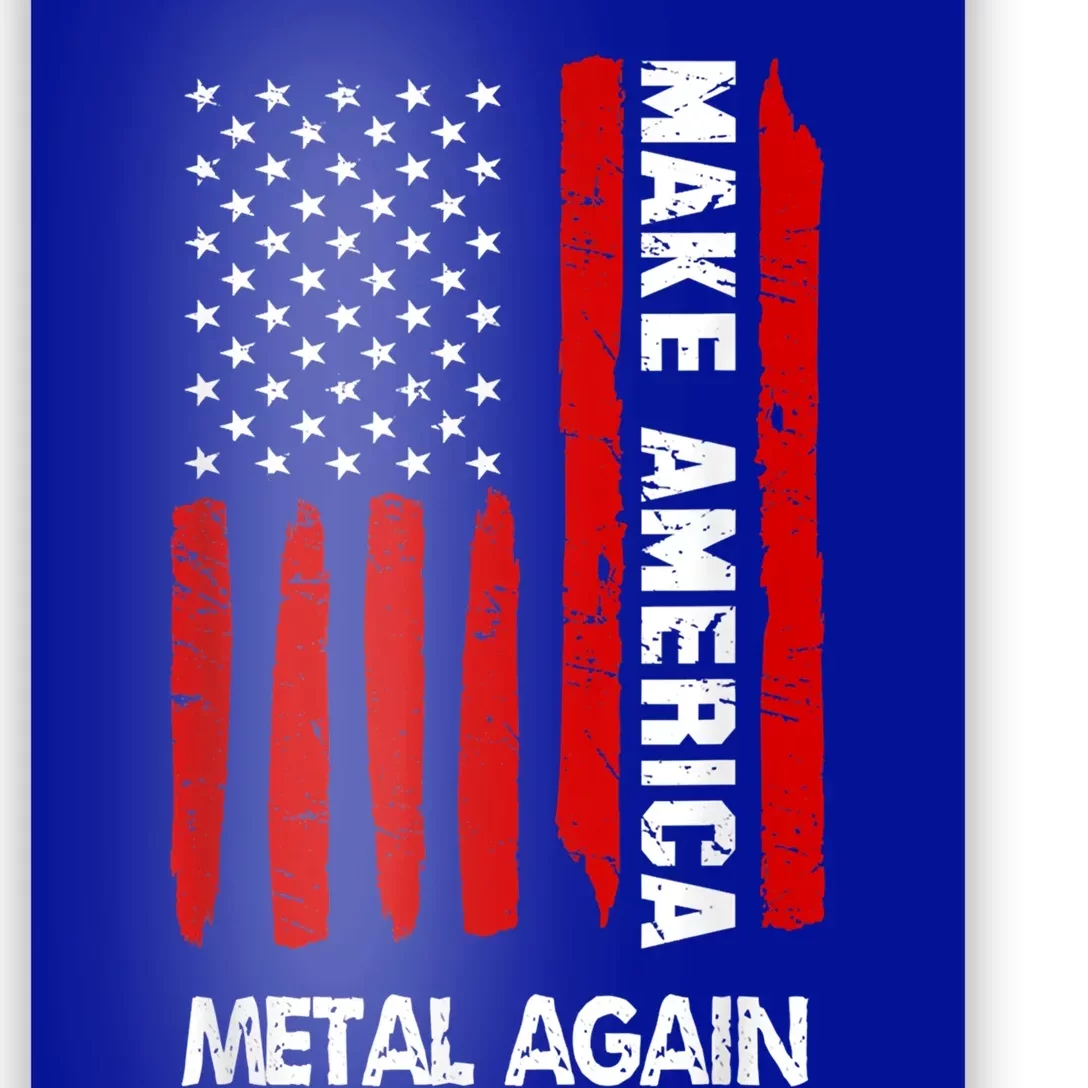 Forth 4th Of July Gift Funny Outfit Make America Metal Again Cute Gift Poster