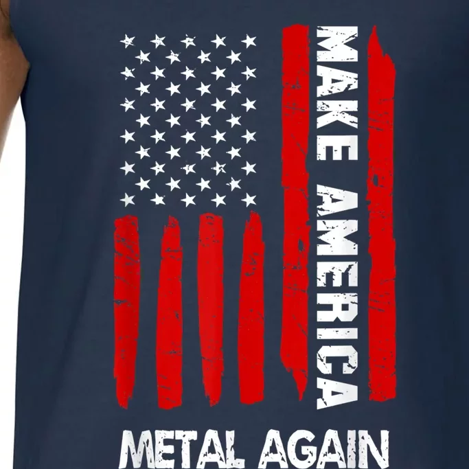 Forth 4th Of July Gift Funny Outfit Make America Metal Again Cute Gift Comfort Colors® Tank Top