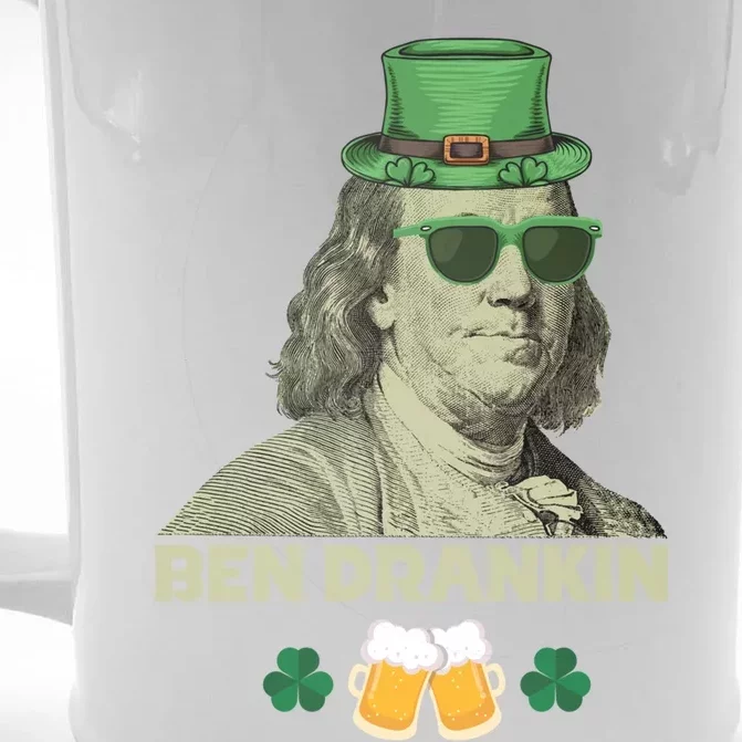 Franklin 4th Of July Tee Ben Drankin Benjamin Franklin Great Gift Front & Back Beer Stein