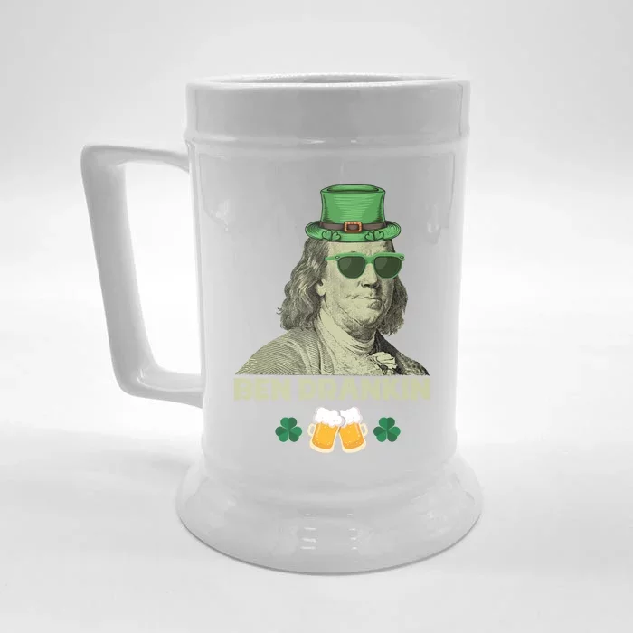 Franklin 4th Of July Tee Ben Drankin Benjamin Franklin Great Gift Front & Back Beer Stein