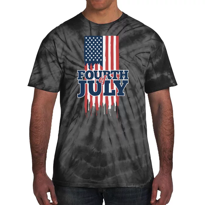 Funny 4th Of July Amerrican Flag Tie-Dye T-Shirt