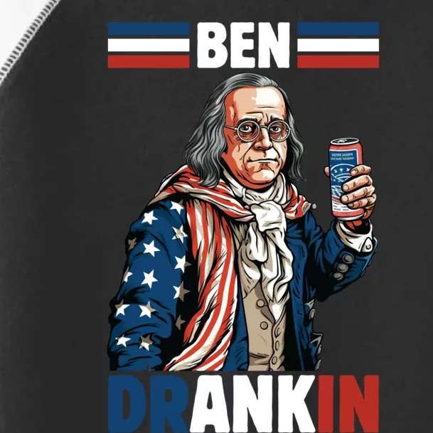 Funny 4th Of July Ben Drankin Patriotic. Toddler Fine Jersey T-Shirt