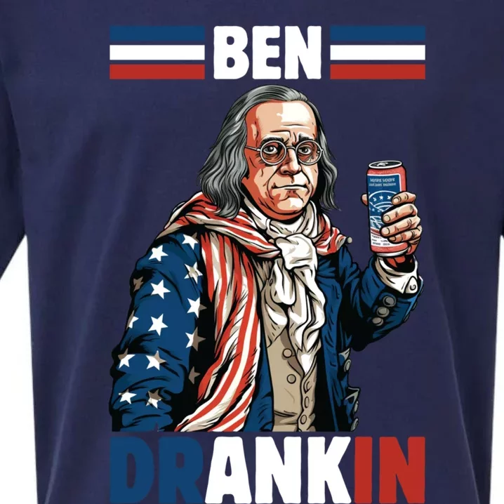 Funny 4th Of July Ben Drankin Patriotic. Sueded Cloud Jersey T-Shirt