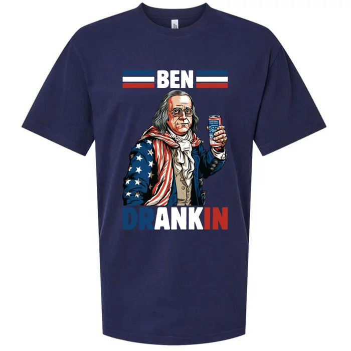 Funny 4th Of July Ben Drankin Patriotic. Sueded Cloud Jersey T-Shirt