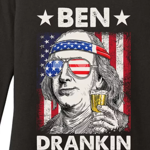 Funny 4th Of July Ben Drankin Patriotic. Womens CVC Long Sleeve Shirt