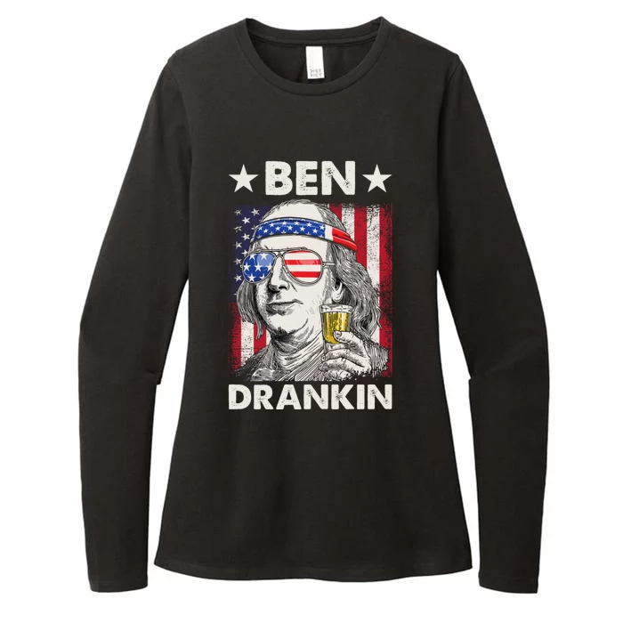 Funny 4th Of July Ben Drankin Patriotic. Womens CVC Long Sleeve Shirt