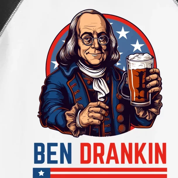 Funny 4th Of July Ben Drankin Patriotic. Toddler Fine Jersey T-Shirt