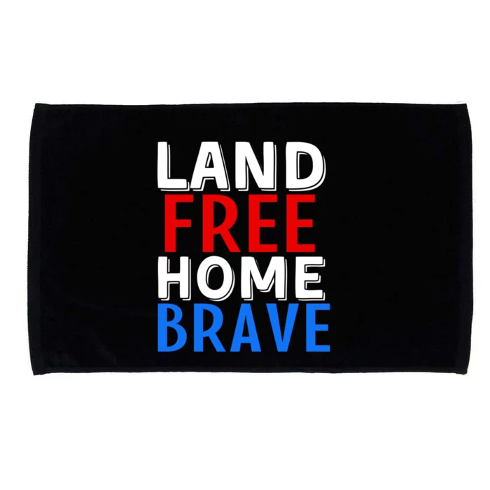 Freedom 4th Of July Veteran Land Free Home Brave Usa America Cool Gift Microfiber Hand Towel