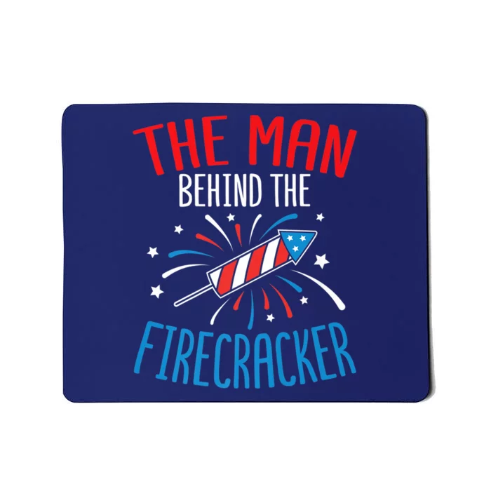 Funny 4th Of July Baby Shower The Man Behind The Firecracker Mousepad